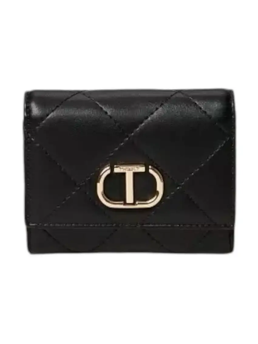 TWINSET Women's Wallet T-LOCK 242TB7256 00006 Black