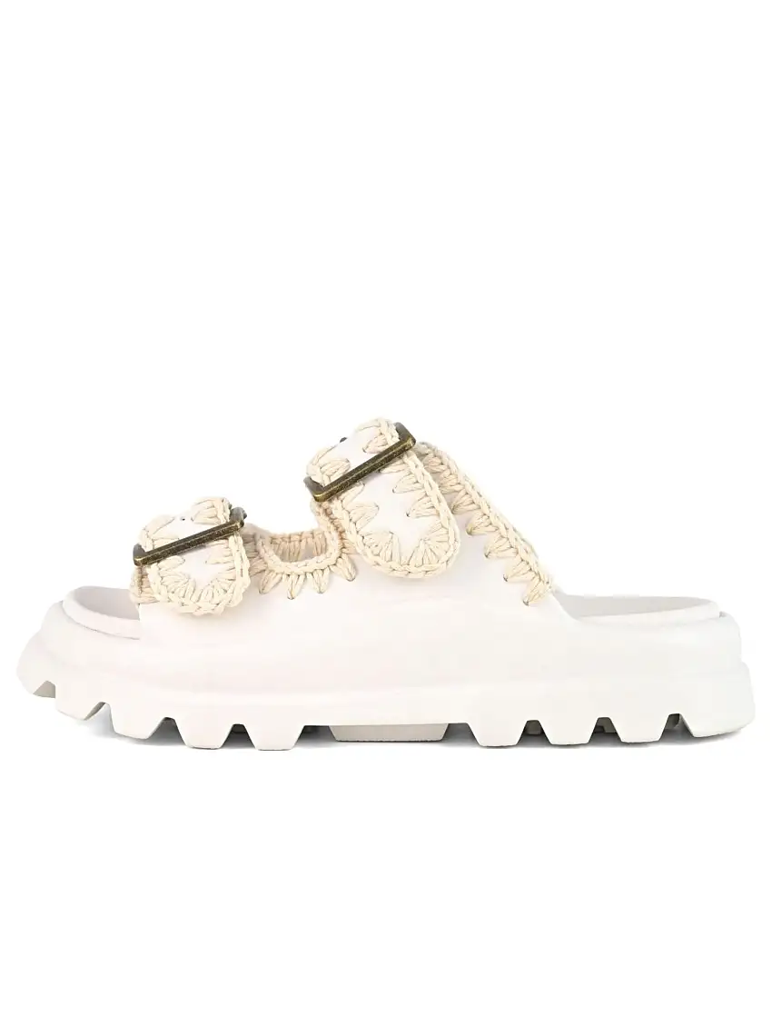 Sandali Bassi Eva One Piece Slide Bianco