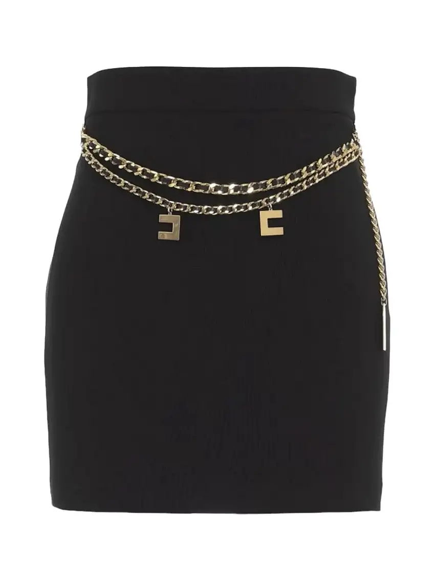 ELISABETTA FRANCHI Women's Skirt GOT3646E2 110 Black