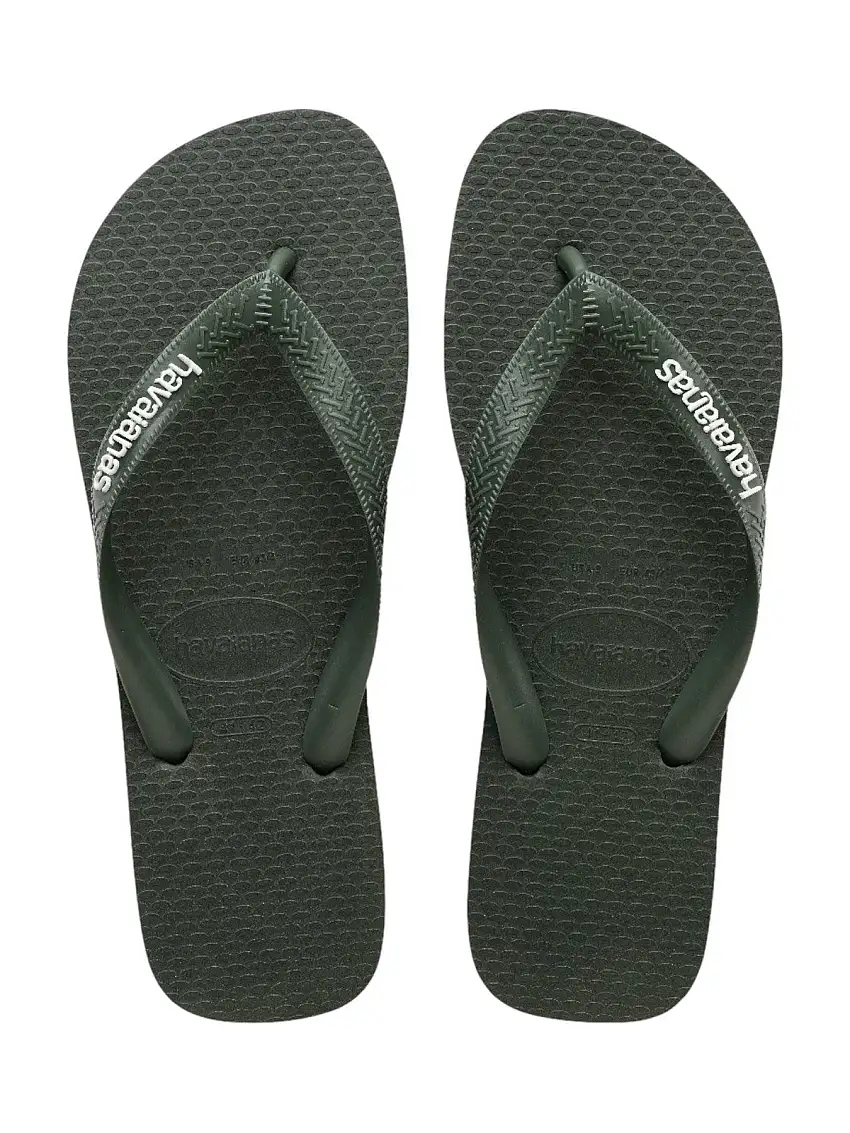 HAVAIANAS Men's Flip Flops Hav. Top rubber Logo threads 4148756.4896 Green