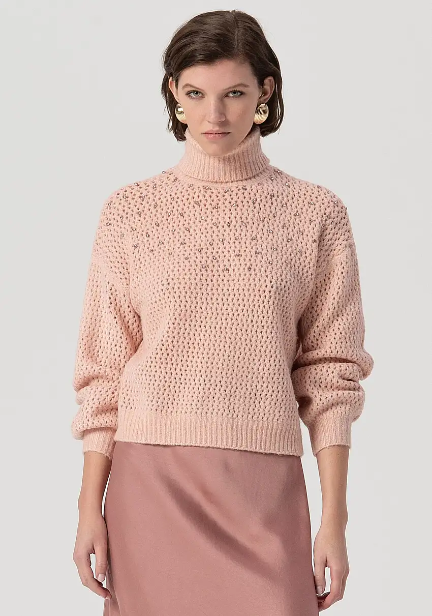 Maglia over con punto rete