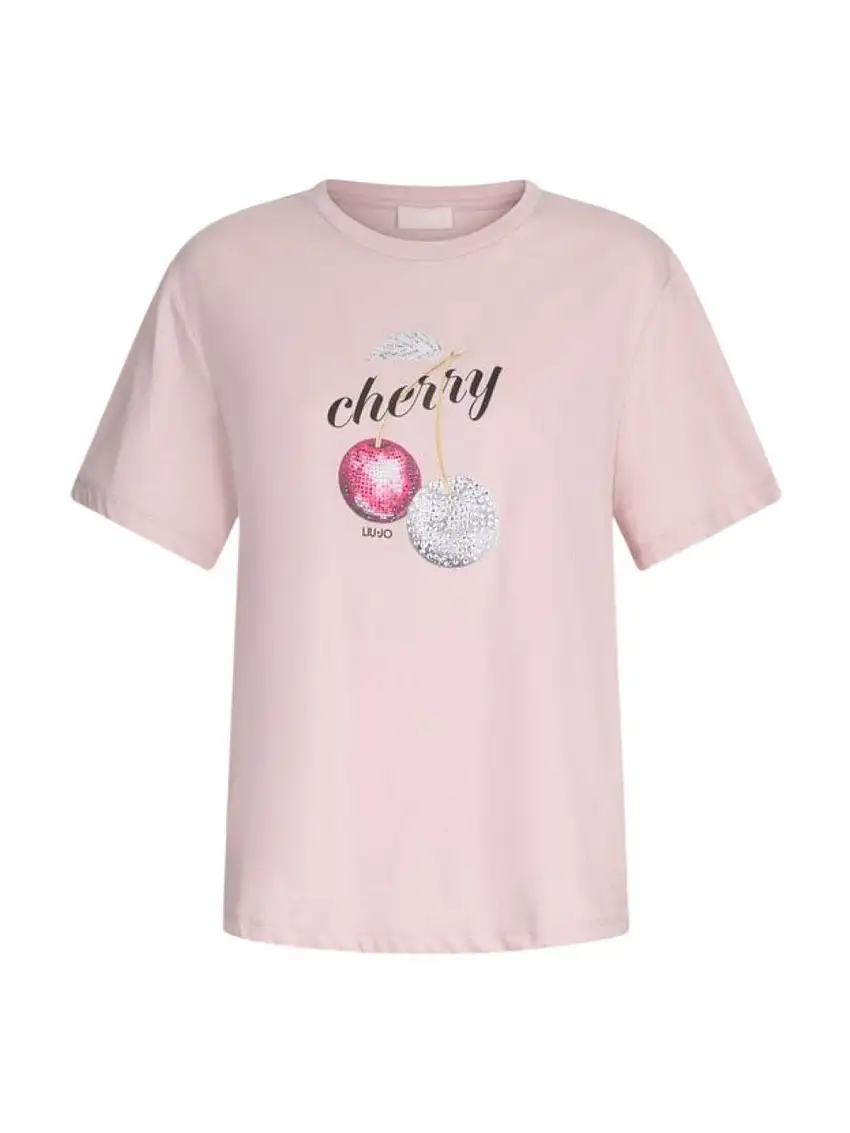 LIU JO WHITE Women's T-shirt WA5343JS923 M9517 Pink