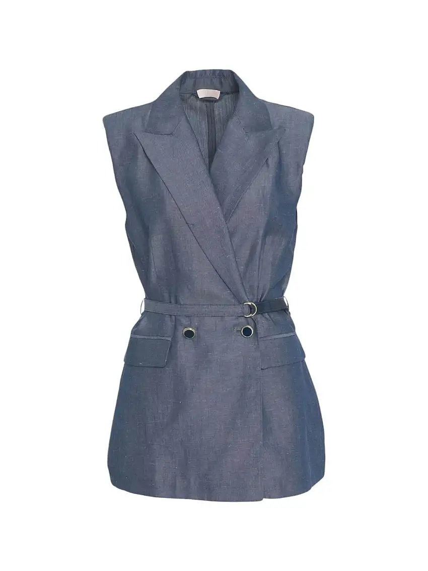 LIU JO WHITE Women's Vest WA5133T4818 09481 Blue