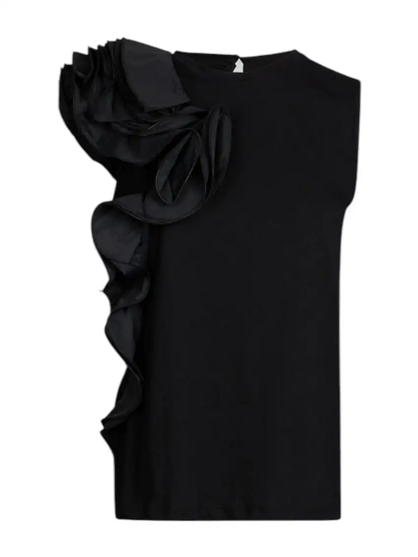 LIU JO BLACK Women's T-shirt CA5005J6308 22222 Black