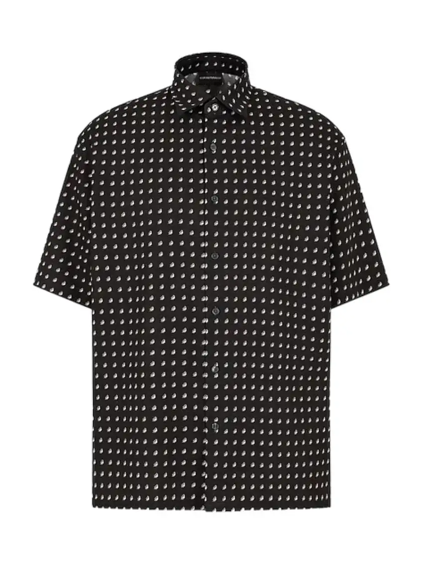 EMPORIO ARMANI Men's Shirt 3D1CG7 1NRDZ F013 Black