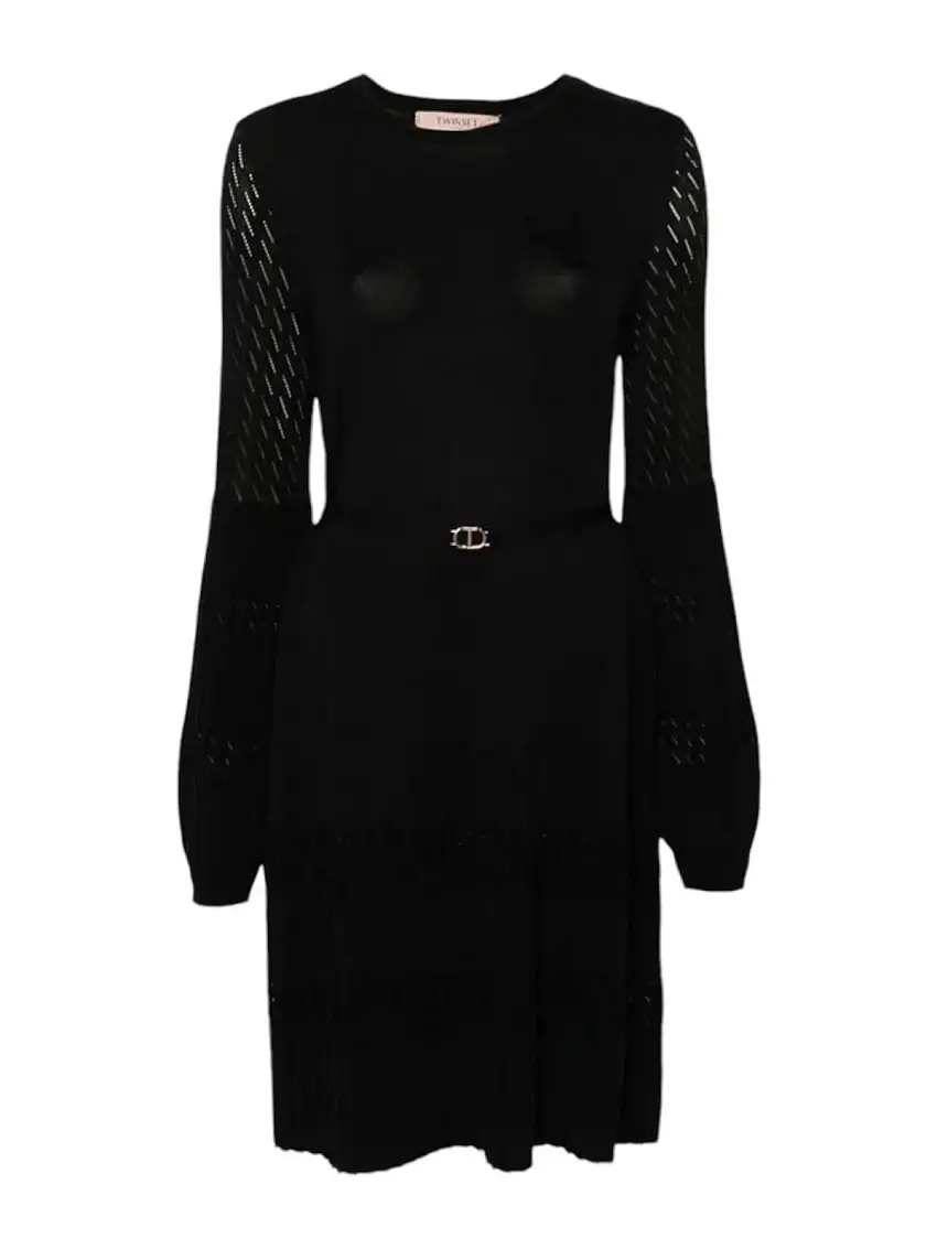 TWINSET Women's Dress 242TP3550 00006 Black
