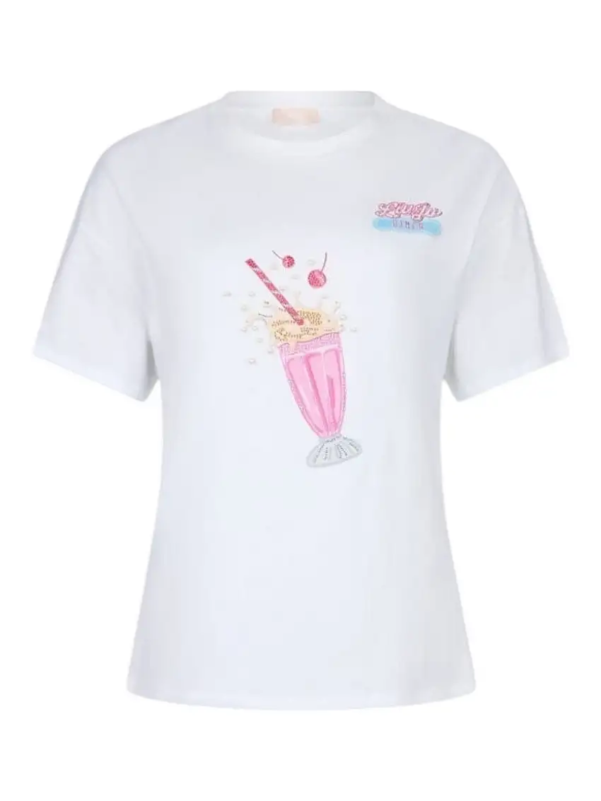 LIU JO WHITE Women's T-shirt WA5342JS923 M9503 White