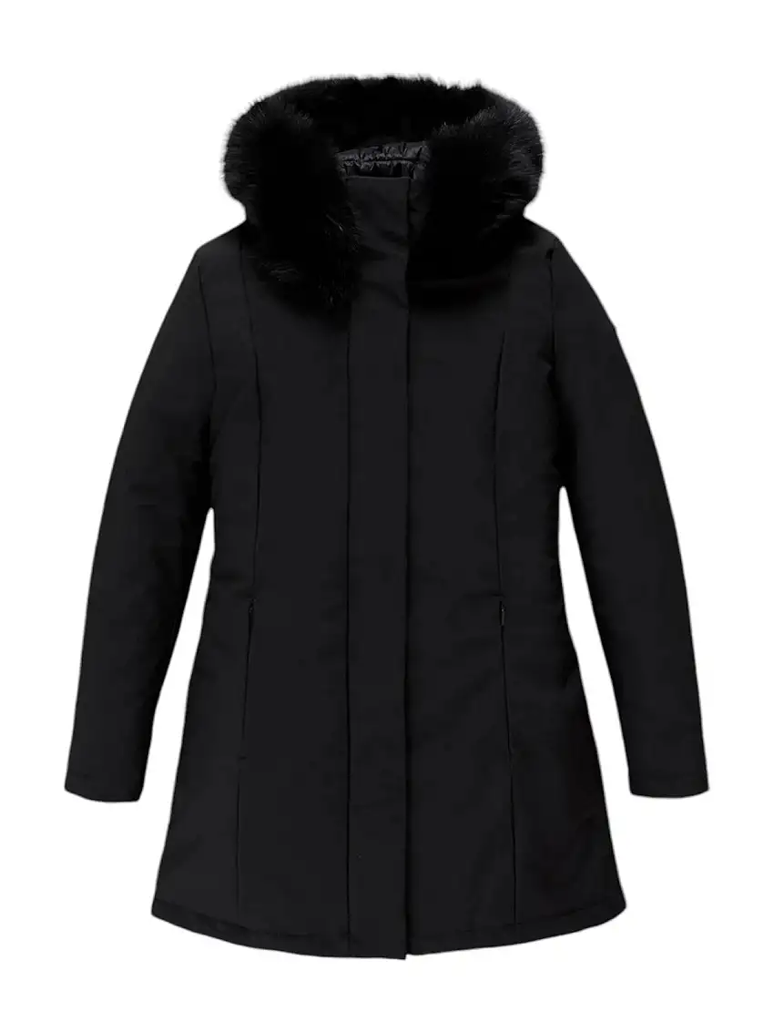 REFRIGIWEAR Women's Coat LADY TECH/1 FUR JACKET W99108 XT2429 G06000 Black