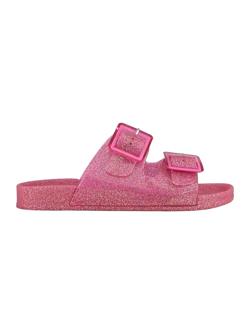 COLORS OF CALIFORNIA Women's Slipper Jelly bio glitter with two buc HC.CHJ0016 FUX Pink