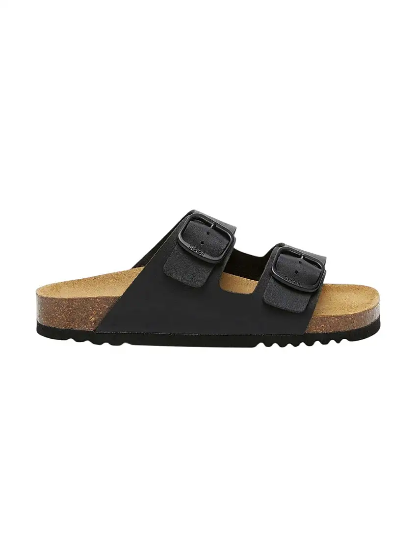 SCHOLL Women's Sandal JOSEPHINE BLACK SYNTH LTR F321641004 BLACK