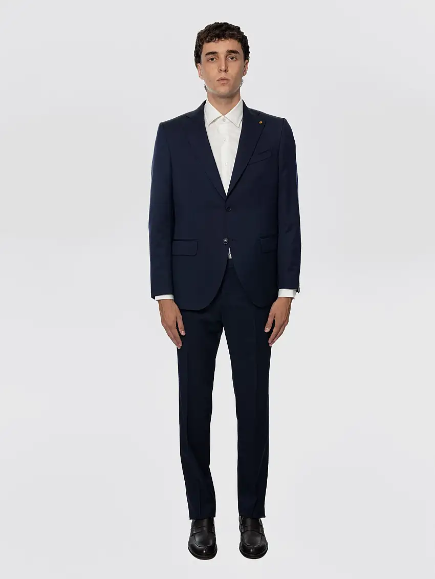 Abito in Fresco Lana Merinos Blu