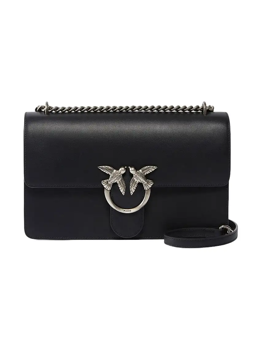 PINKO Women's Bag Love One Classic Dc Vitello Se 100941-A0F1 Z99O Black