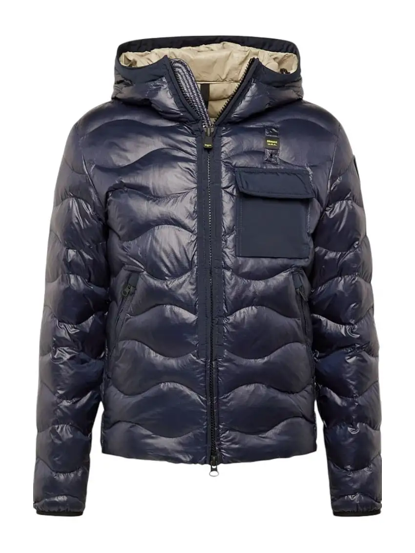 BLAUER Men's Down Jacket BRYANT 24WBLUC02056 005958 888EI Blue