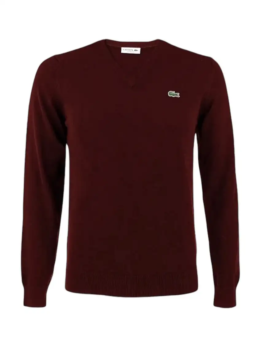LACOSTE Men's Jersey AH4622 BZD Red
