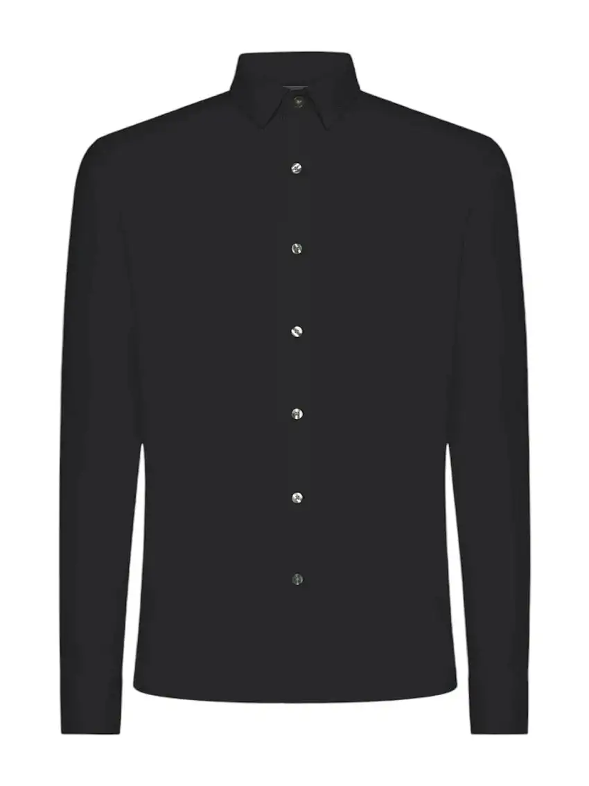 RRD Men's Shirt OXFORD OPEN SHIRT W24251 10 Black