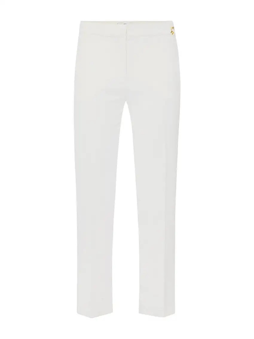 ELISABETTA FRANCHI Women's Trousers PA09852E2-360 Ivory