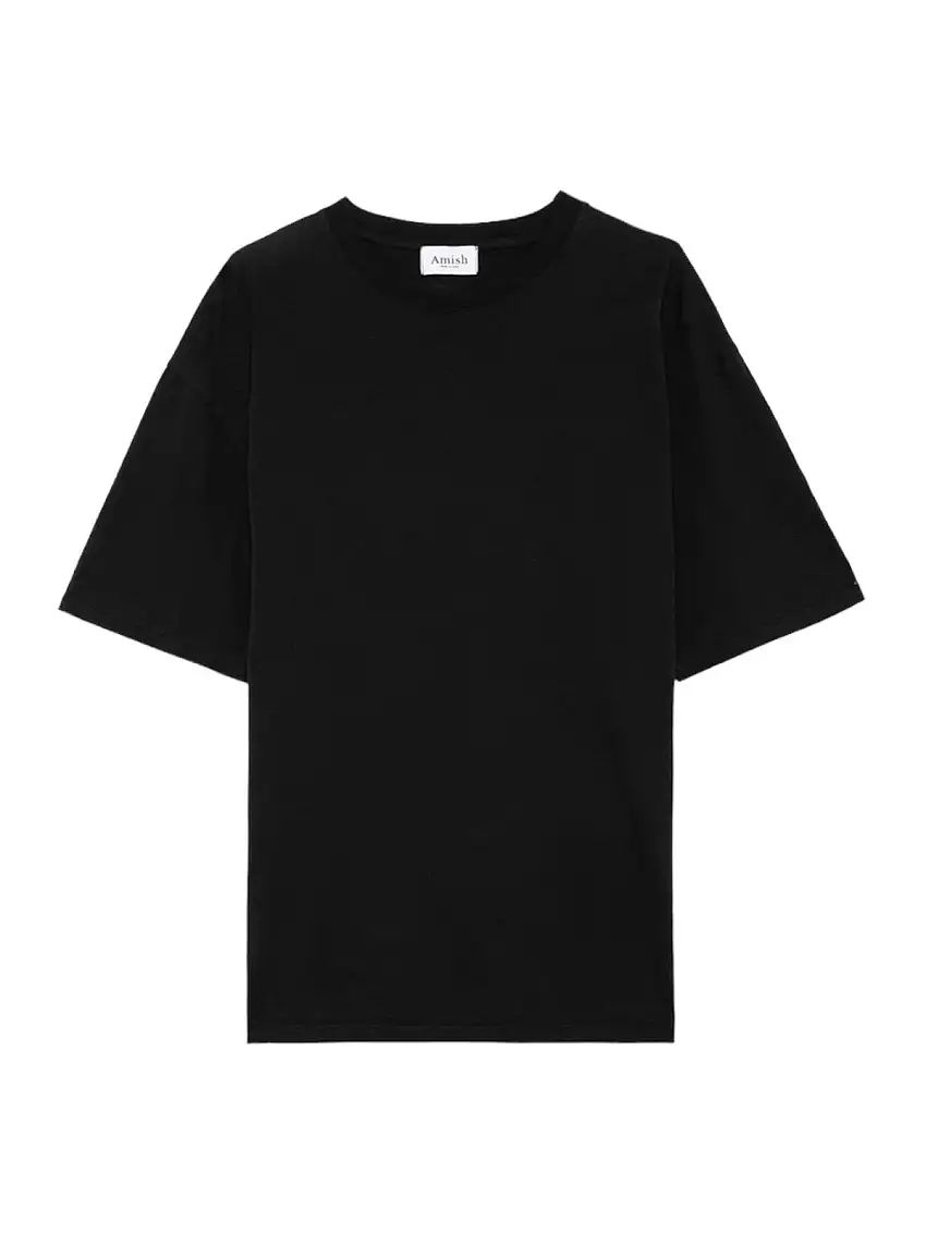 AMISH Men's T-shirt AMX035CG45XXXX C0073 Black