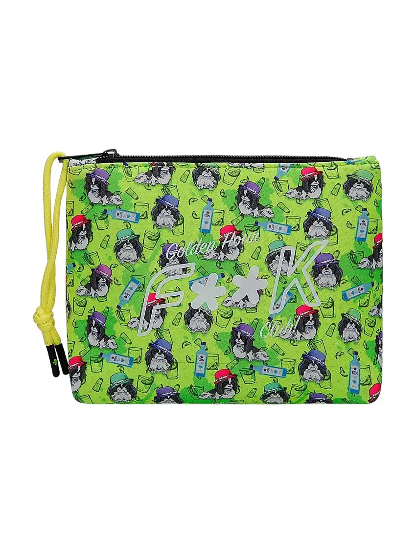 F**K Men's Clutch Bag FK24-A233X16 Green