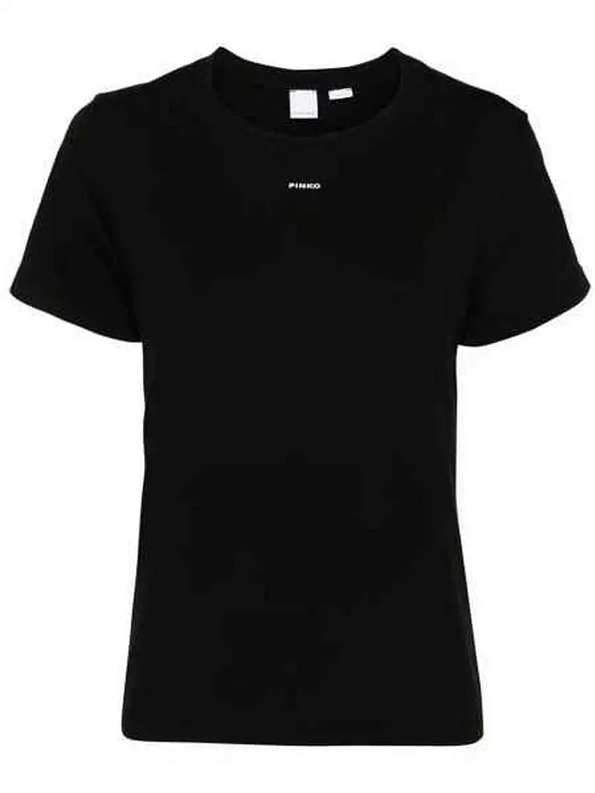 Pinko Women's T-Shirt - Basic T-Shirt - Black