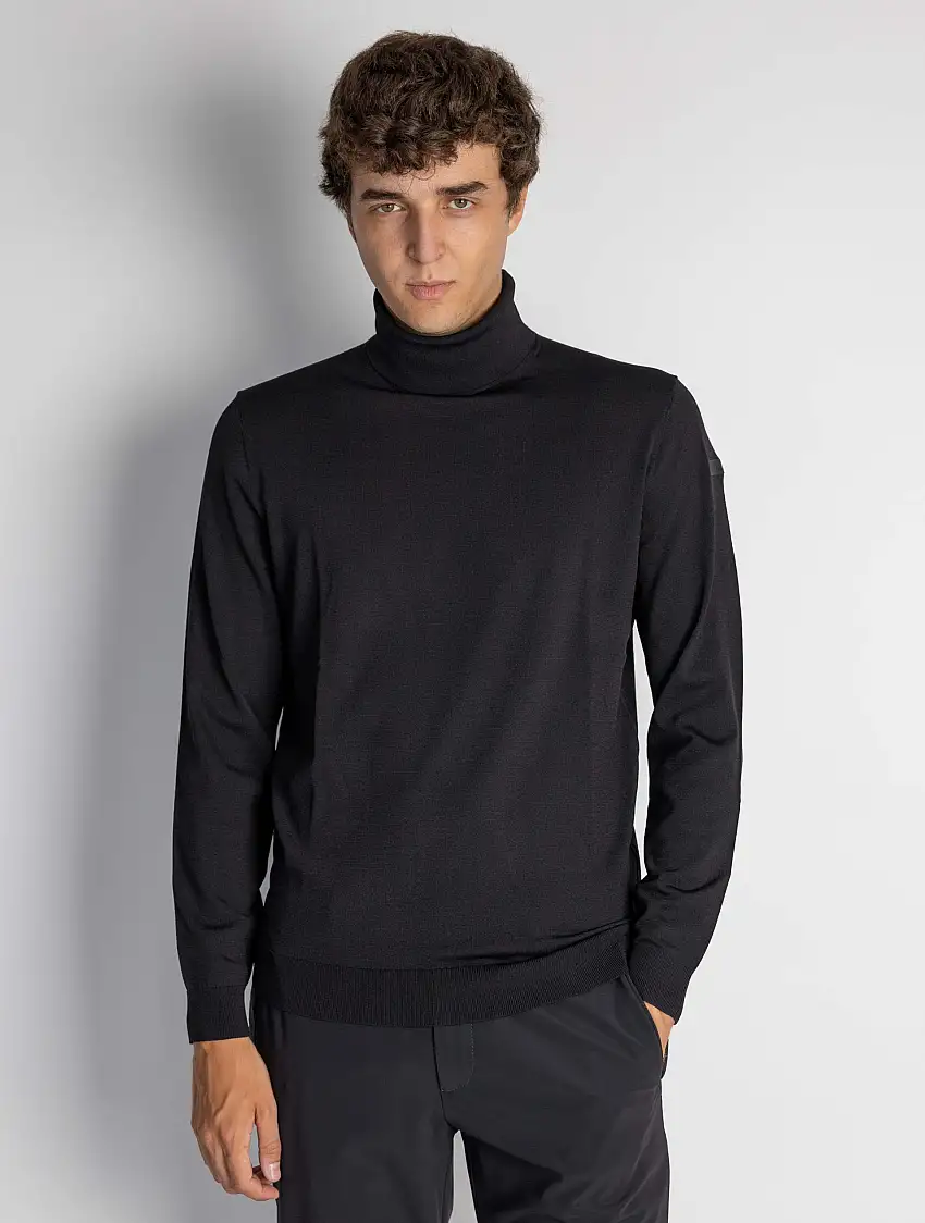 Dolcevita in Filato Stretch Nero