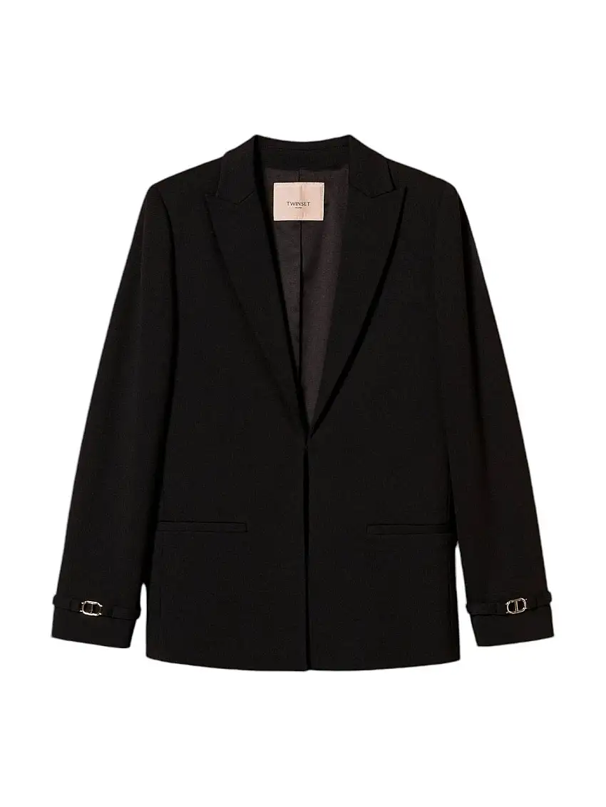 TWINSET Women's Jacket 242TP2245 00006 Black