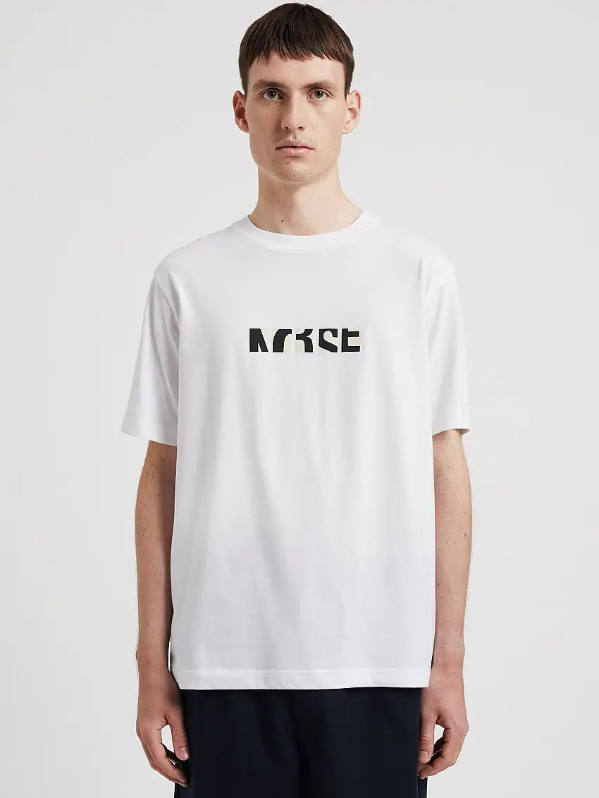 T-shirt con Logo Serigrafato Bianco