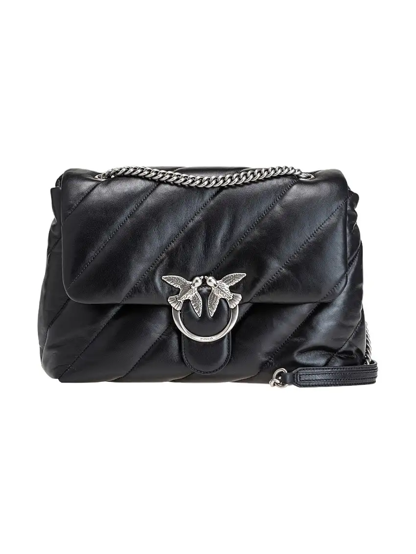 PINKO Women's Bag Love Puff Big Cl Sheep Nappa 100037-A0F2 Z99O Black