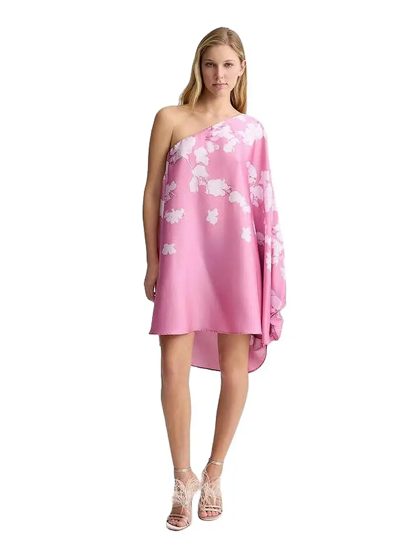 Liu Jo Women's Cocktail Dresses - Printed Satin Dress - Pink