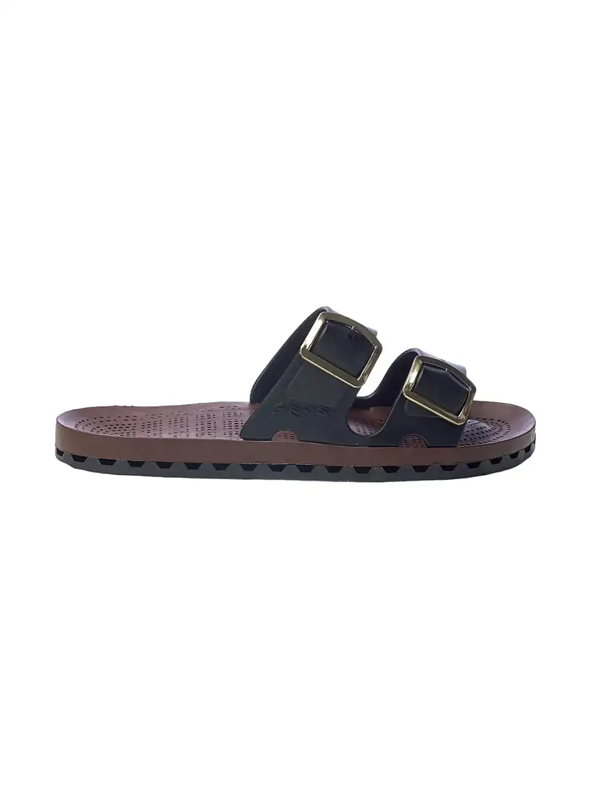 SENSI Men's Slipper LA JOLLA MOKA 4153/MK 001 Black