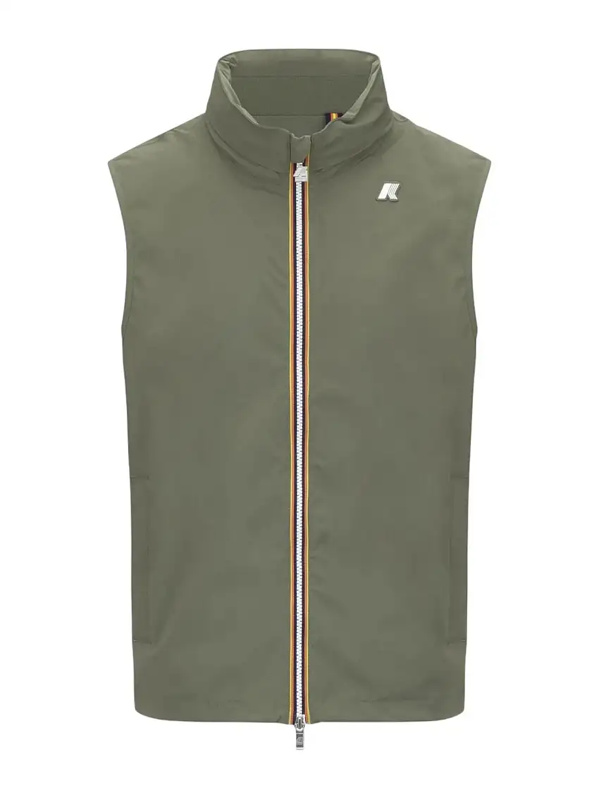 K-WAY Men's Valen Stretch Nylon Jersey Vest K3123TW V15 Green