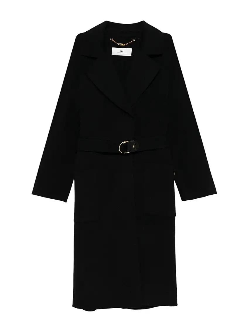 ELISABETTA FRANCHI Women's Coat CP54D46E2 110 Black
