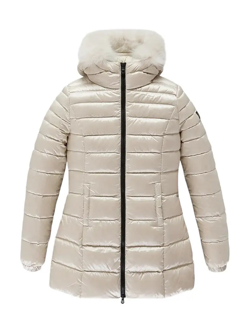 REFRIGIWEAR Women's Down Jacket Long mead fur jacket W98118 RA0035 A00152 Beige