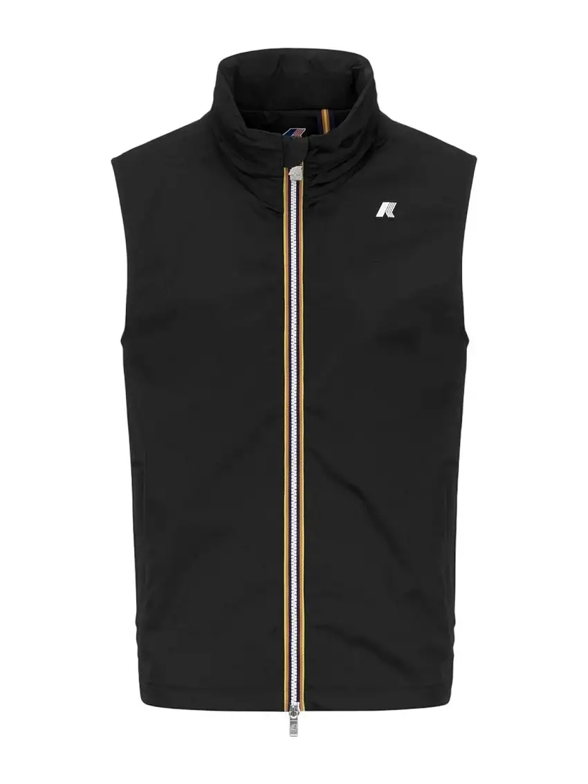 K-WAY Men's Vest Valen Stretch Nylon Jersey K3123TW USY Black