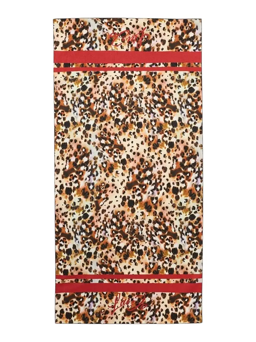 LIU JO BEACHWEAR Women's beach towel VA5200T0300 M9145 St.animal rouge