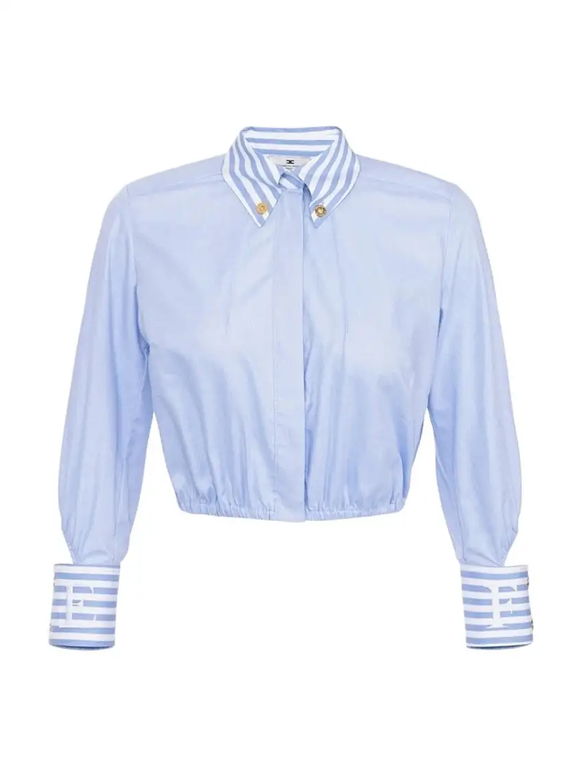 ELISABETTA FRANCHI Women's Shirt CA08751E2-019 Blue