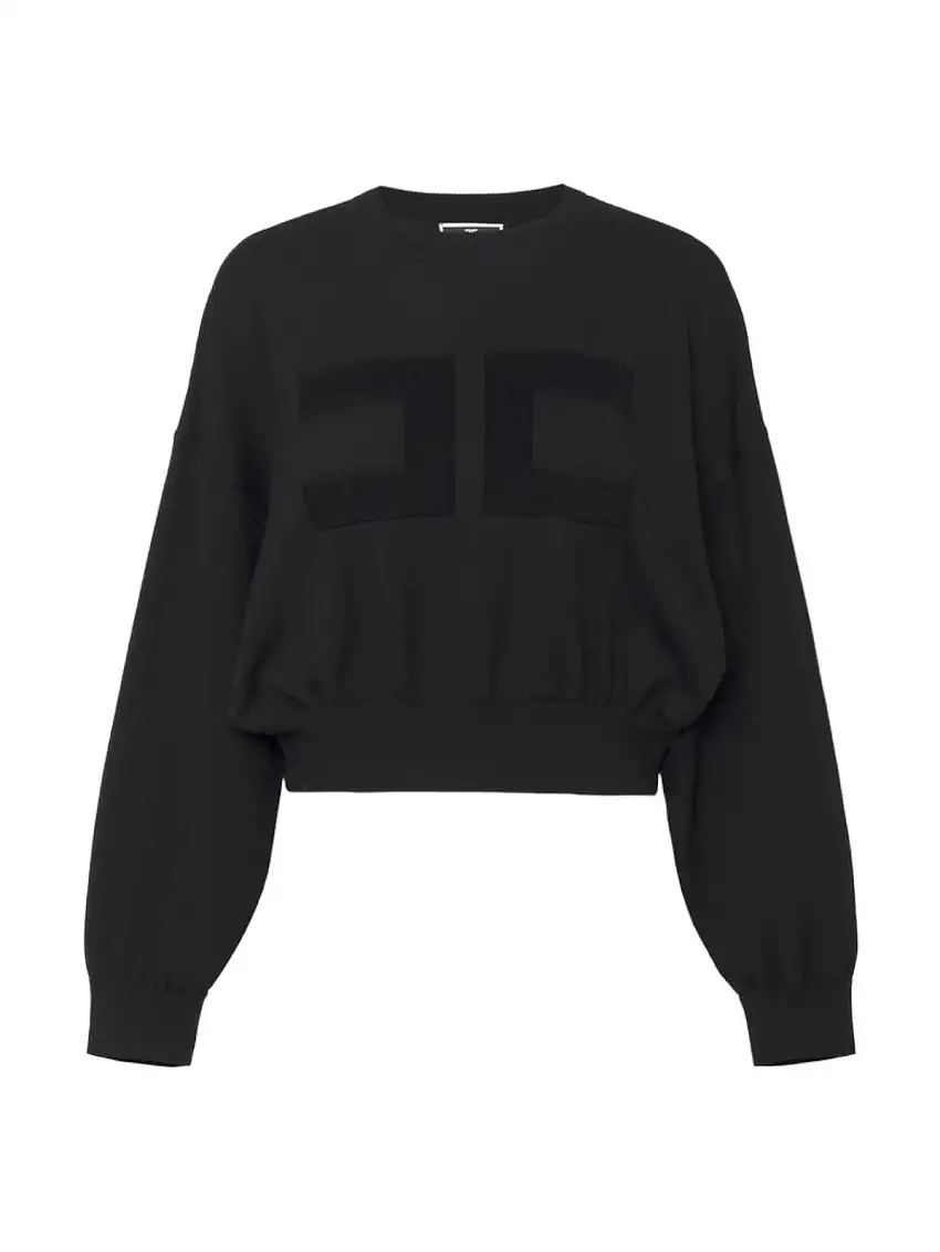 ELISABETTA FRANCHI Women's Sweatshirt MK76Q46E2 110 Black