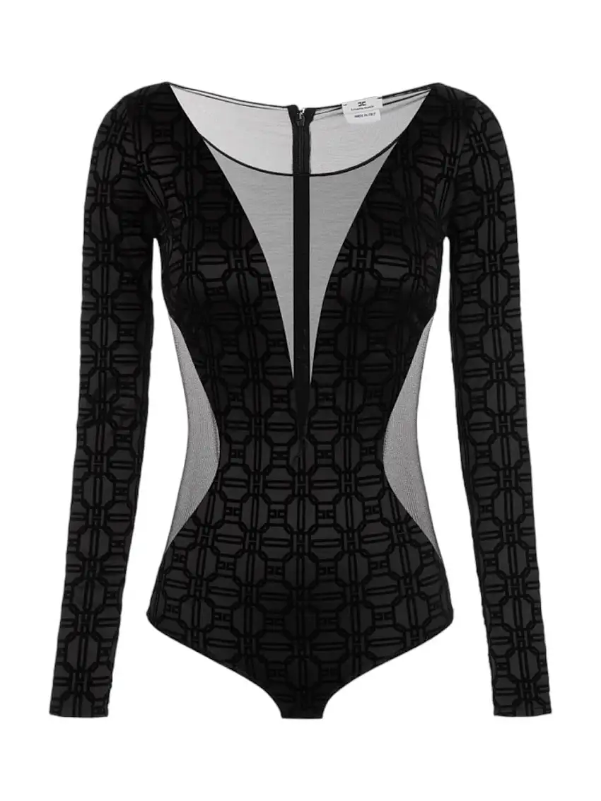 ELISABETTA FRANCHI Women's Bodysuit BO01147E2 110 Black