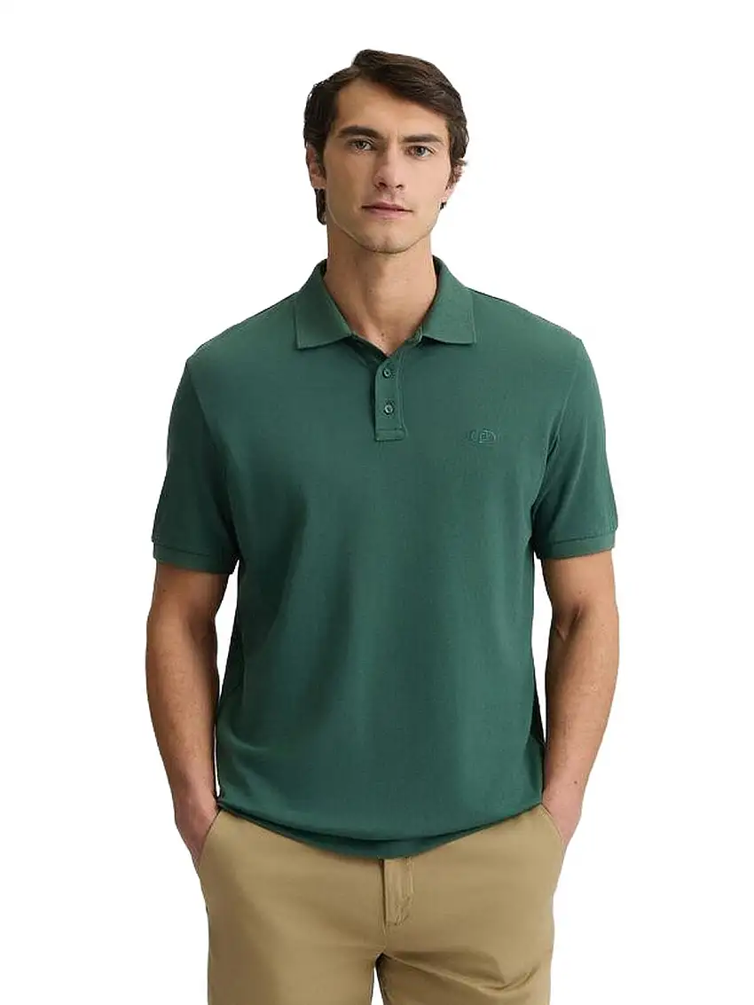LIU JO UOMO Men's Polo Shirt - Pique Polo - Green