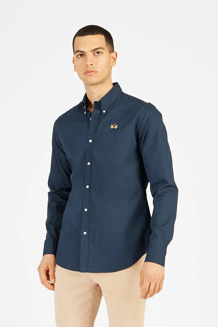 MAN SHIRT L/S POPLIN STRETCH