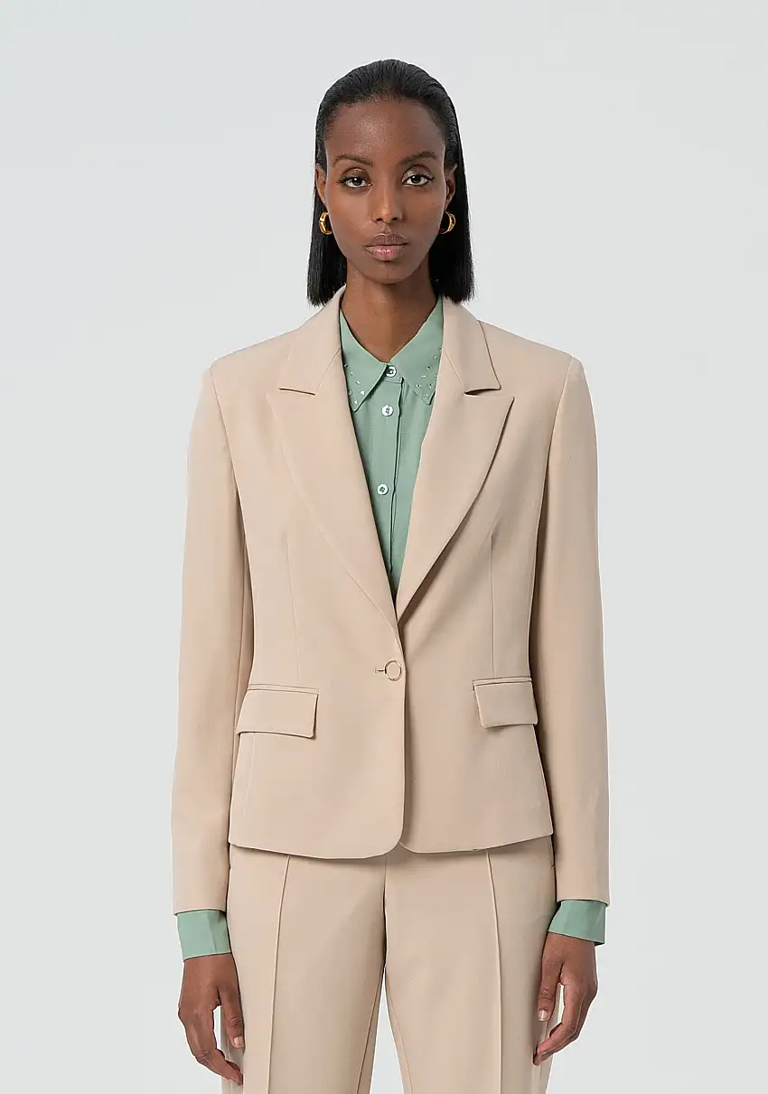 SHORT TAILOR JACKET MUD