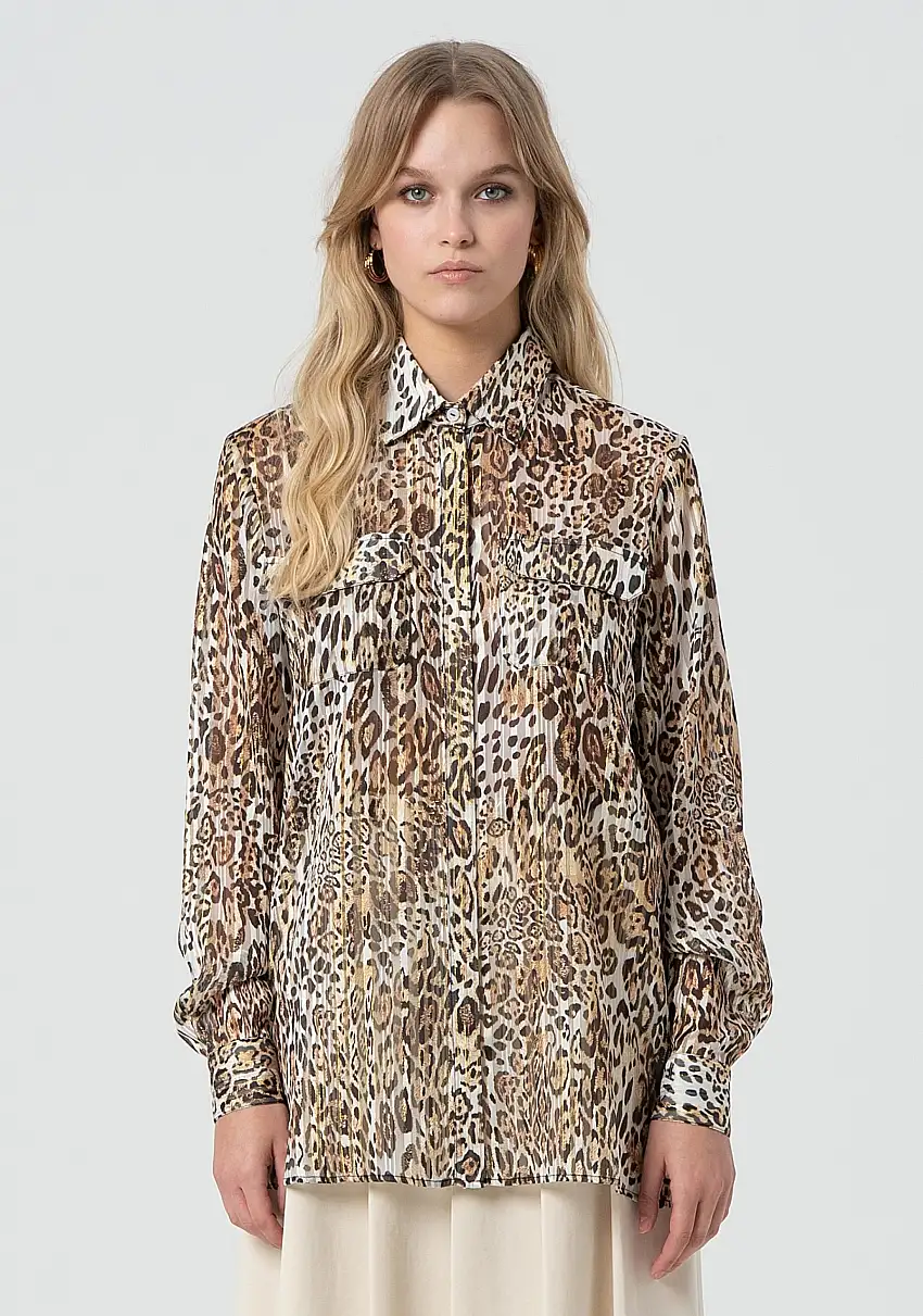 PRINTED SHIRT SANDBLACK