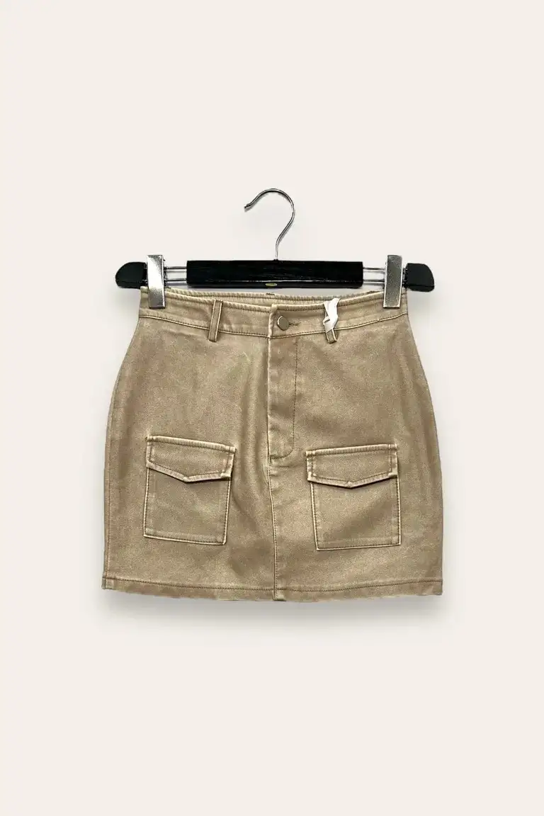 Minigonna in ecopelle