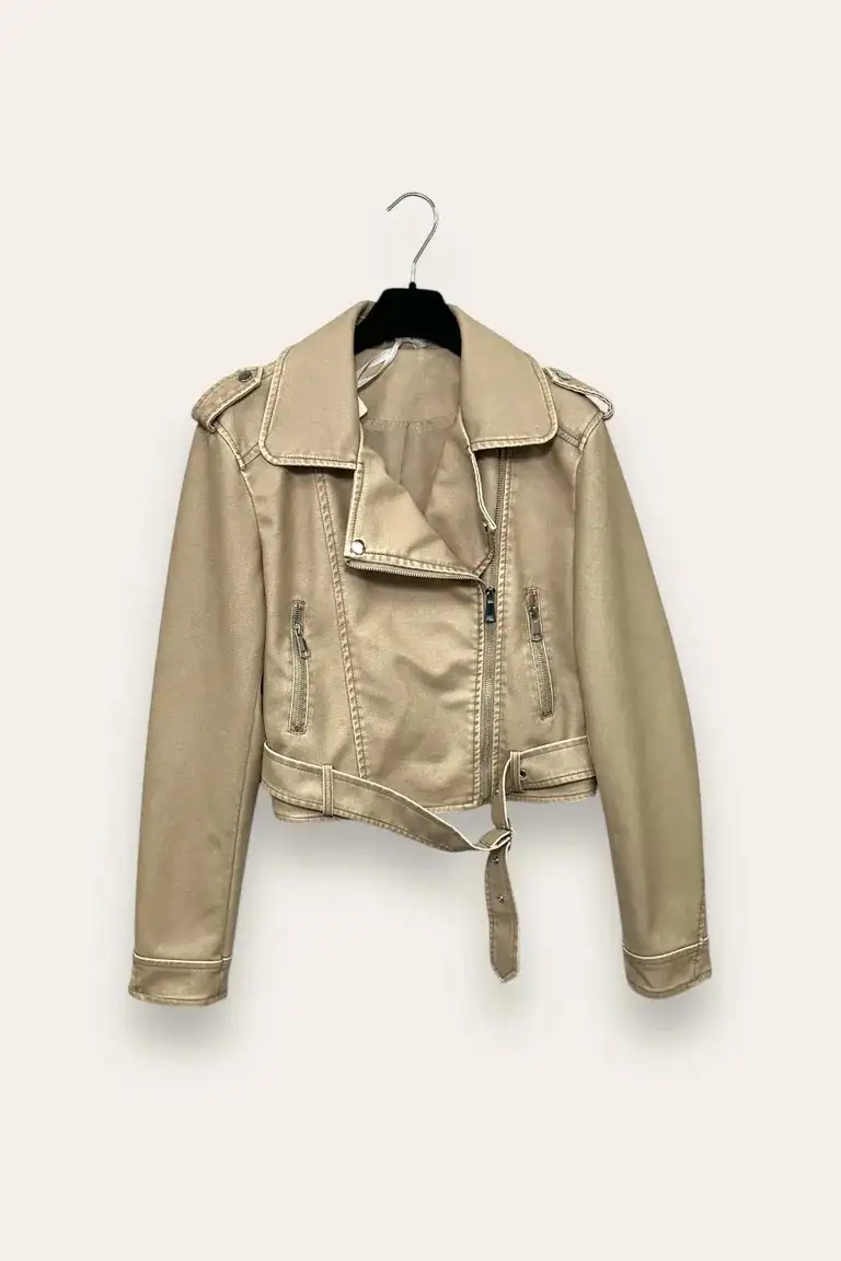 Giacca a chiodo in ecopelle