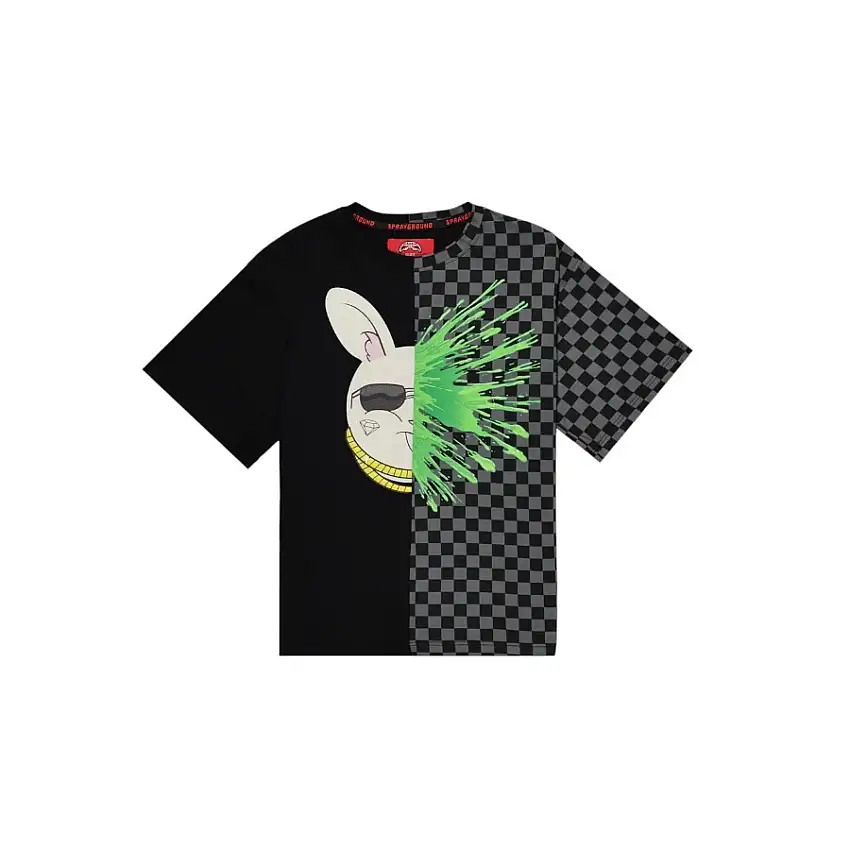 SPLATTER BUNNY SPLIT OVER TSHIRT