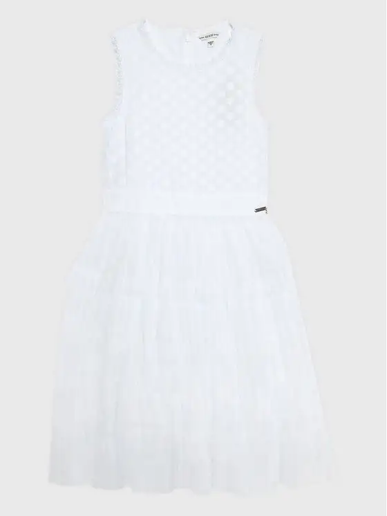 MIXED FABRIC SL DRESS_CEREMONY