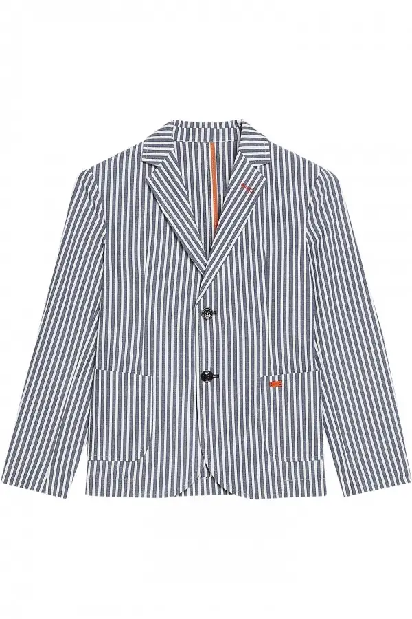 GIACCA SEERSUCKER RIGHE