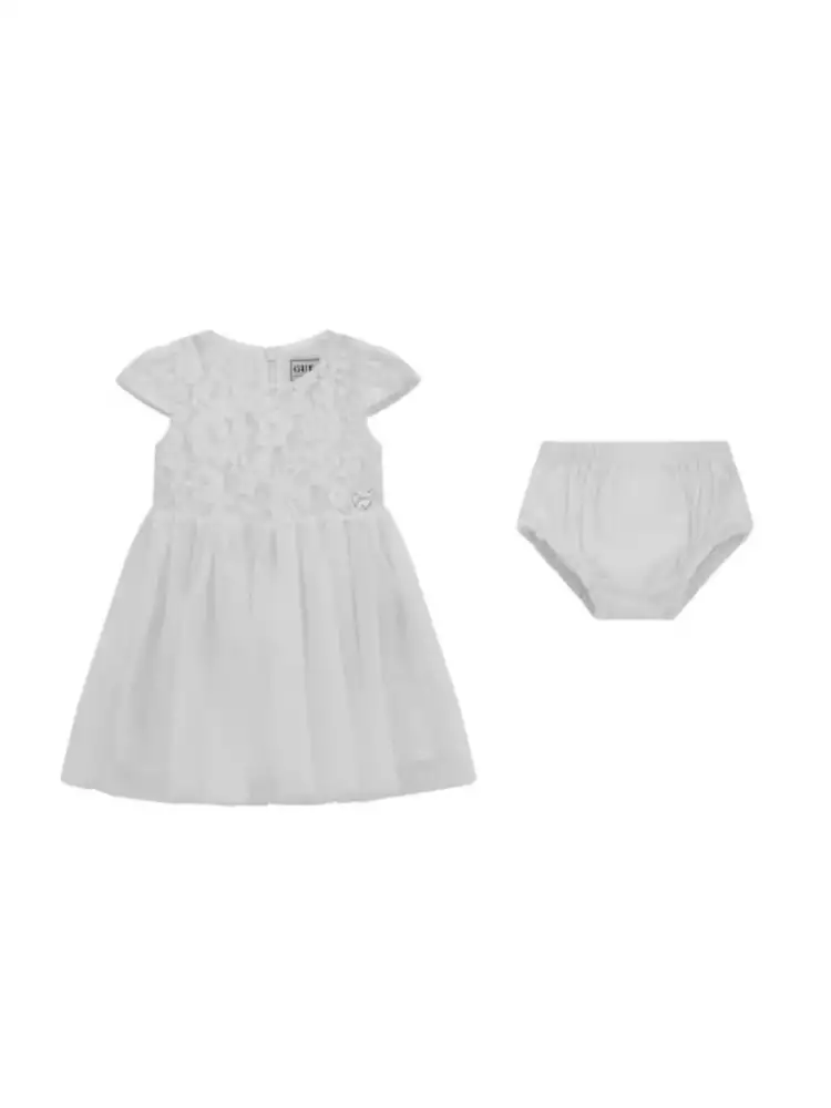 MIXED FABRIC SS DRESS_CEREMONY