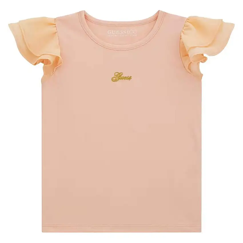 SS T-SHIRT W/CHIFFON