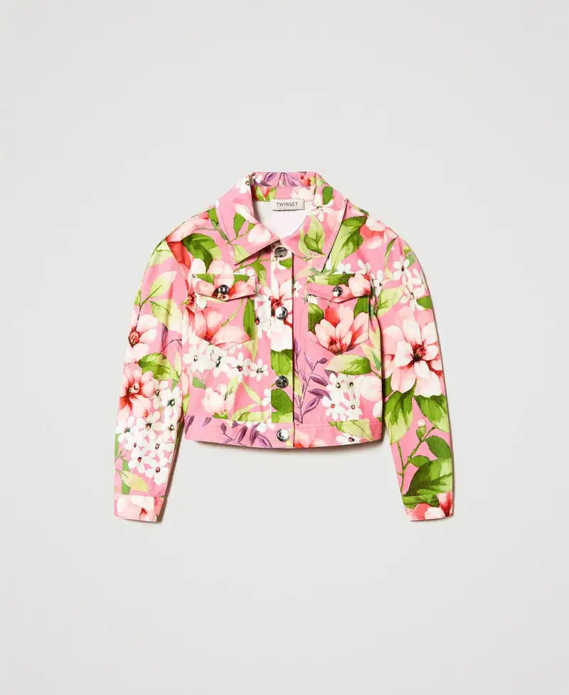 GIUBBINO IN BULL STAMPA FIORI