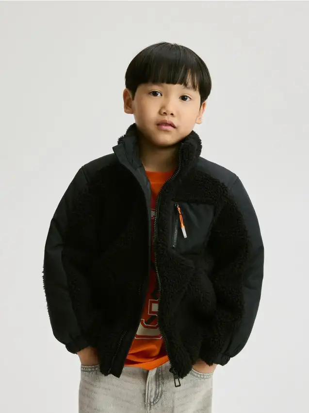 Giacca Sherpa Colore nero